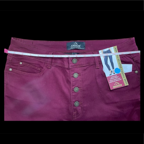 Jordache Button Front Skinny Jeggings - Picture 14 of 16